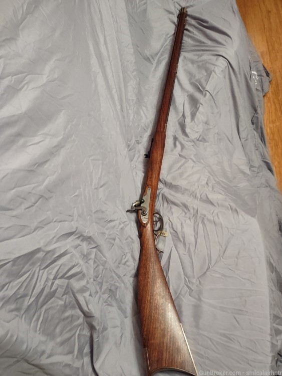 Pedersoli Pennsylvania Long Rifle, .45cal percussion. Nice wood! Like new! -img-0