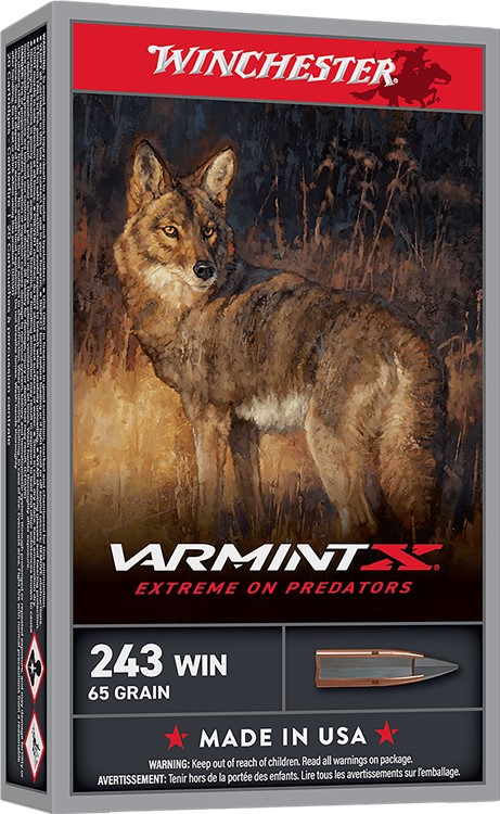 Winchester Ammo Varmint X 243 Win 65gr Extreme Point 20 Rounds Per Box X243-img-0