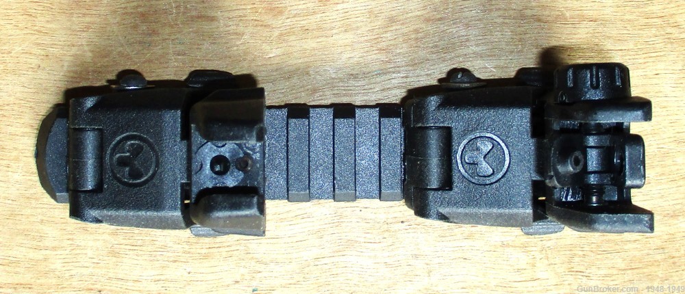 MAG PUL Industries MBUS Fold Down Front & Rear Back Up Sight Set - Set # 2-img-2