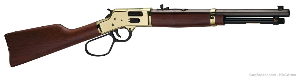 Henry Big Boy Carbine Brass 357 Magnum Large Loop Lever Action 16.5" H006GM-img-2
