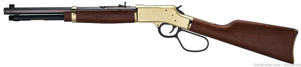 Henry Big Boy Carbine Brass 357 Magnum Large Loop Lever Action 16.5" H006GM-img-1