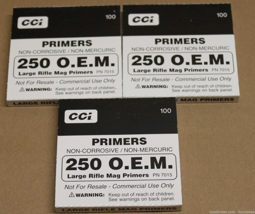 300 CCI #250 OEM Large Rifle Magnum Primers-img-0