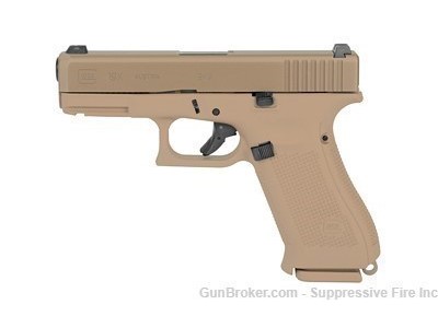 Glock, 19X, Striker Fired, Semi-automatic, Polymer Frame Pistol, 9MM