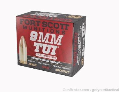 Fort Scott Munitions 9mm 125gr Sub-Munition Tumble Upon Impact -img-1