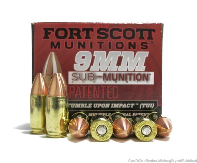 Fort Scott Munitions 9mm 125gr Sub-Munition Tumble Upon Impact -img-0