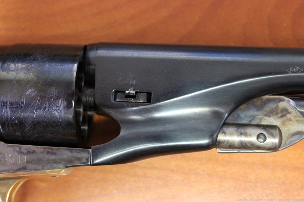 Pietta 1860 Army .44 Cal Percussion Revolver W/ Shoulder Stock-img-3