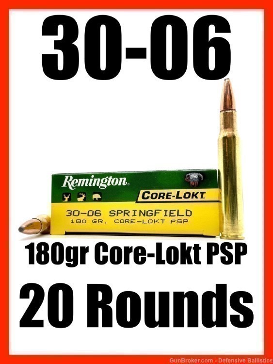 Remington Core-Lokt .30-06 SPRG Springfield PSP CA IL NJ NY Deer Elk Hog-img-0