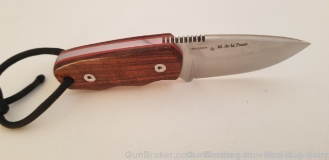 M. NIETO Mini Fixed Knife. Cocobolo Wood Handle. Stainless Steel Blade. N17-img-2