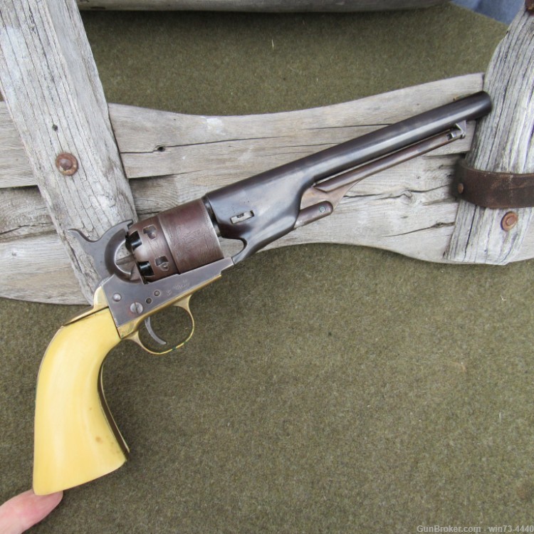 Early High Quality Colt 1860 Army Copy - Belgian Centaur - Centennial Arms-img-2