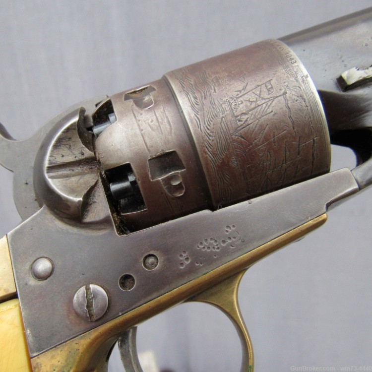 Early High Quality Colt 1860 Army Copy - Belgian Centaur - Centennial Arms-img-10