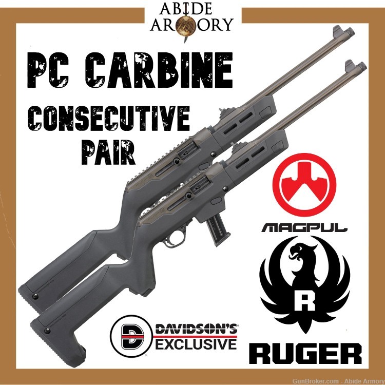 Ruger PC Carbine 9mm 19139 Consecutive Pair Oil Rubbed Bronze 736676191390-img-0
