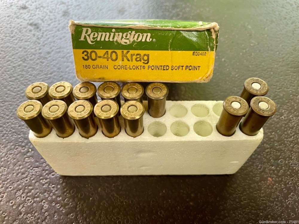 Remington Core-lokt 30-40 Krag(11 rounds) + .30cal U.S. Army(3 rounds)-img-0