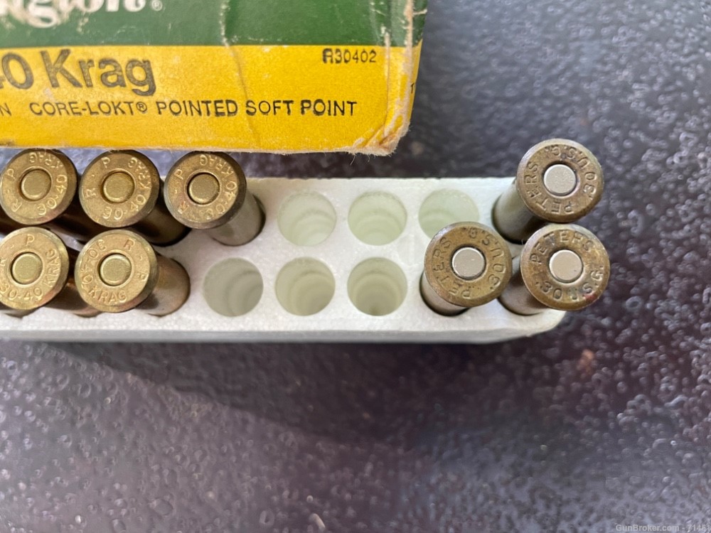 Remington Core-lokt 30-40 Krag(11 rounds) + .30cal U.S. Army(3 rounds)-img-1