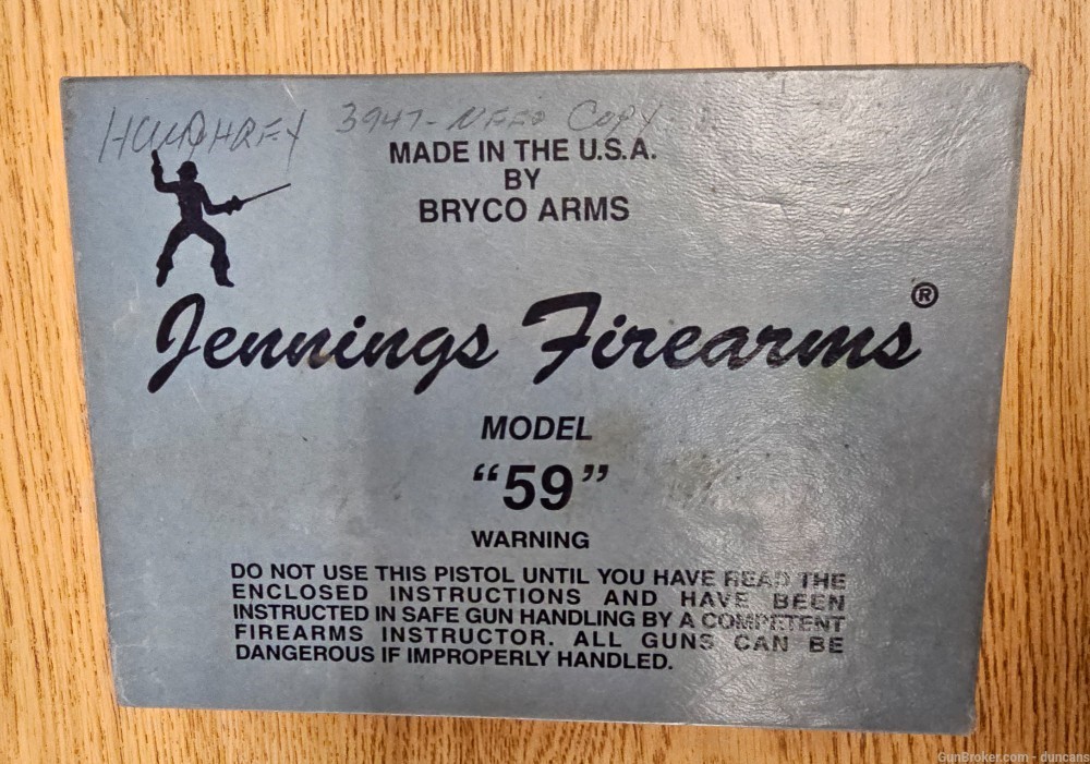 Jennings Free Arms by Bryco Arms Mod59-img-0