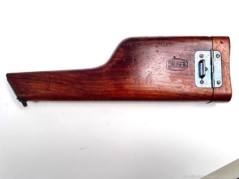 Mauser Broomhandle Model 1932 Schnellfeur Walnut Holster Stock Original-img-1