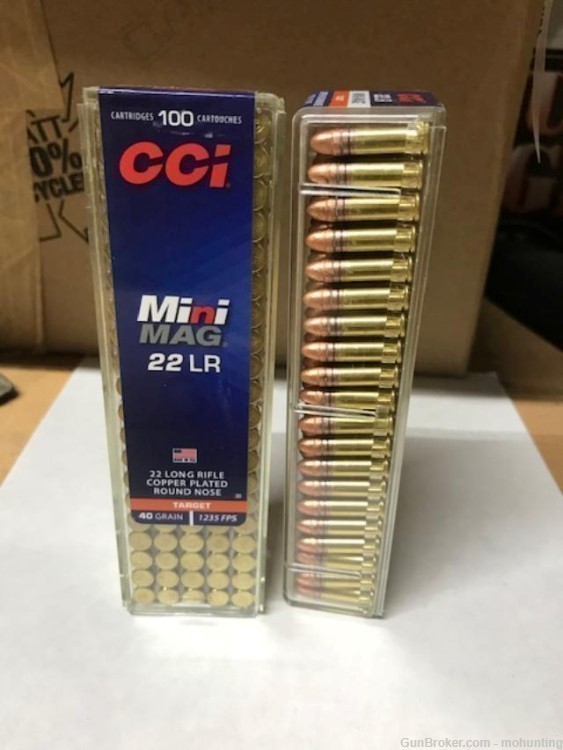 CCI 30 22LR Mini Mag 40gr CPRN 1000 Rounds-img-0