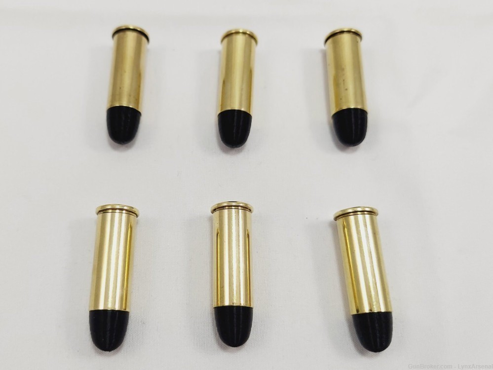 44 Special Brass Snap caps / Dummy Training Rounds - Set of 6 - Black-img-4