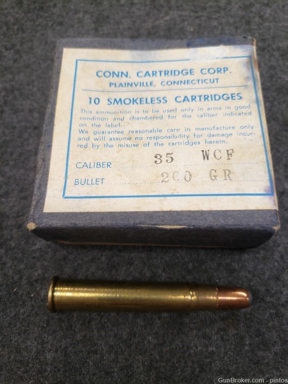 Vintage Conn Cartridge Corp 35 WCF ammo-img-0