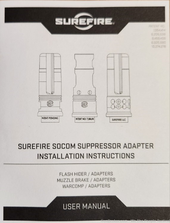 Surefire SOCOM Flash Hider & Suppressor Mount Kit 30 Cal 7.62mm 5/8X-24 NEW-img-5