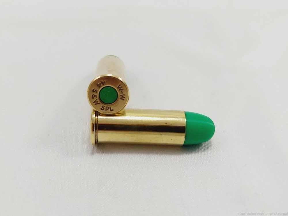 44 Special Brass Snap caps / Dummy Training Rounds - Set of 6 - Green-img-1