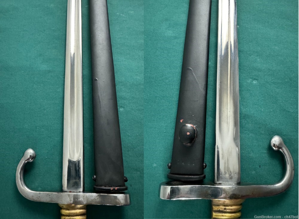 ARGENTINE GENDARMERIA SHORT SWORD w PRESENTATION CASE 800 made GN          -img-5