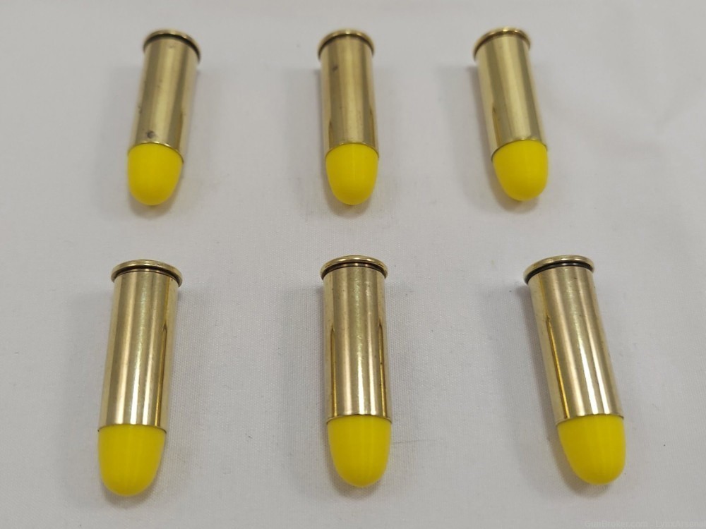 44 Special Brass Snap caps / Dummy Training Rounds - Set of 6 - Yellow-img-4