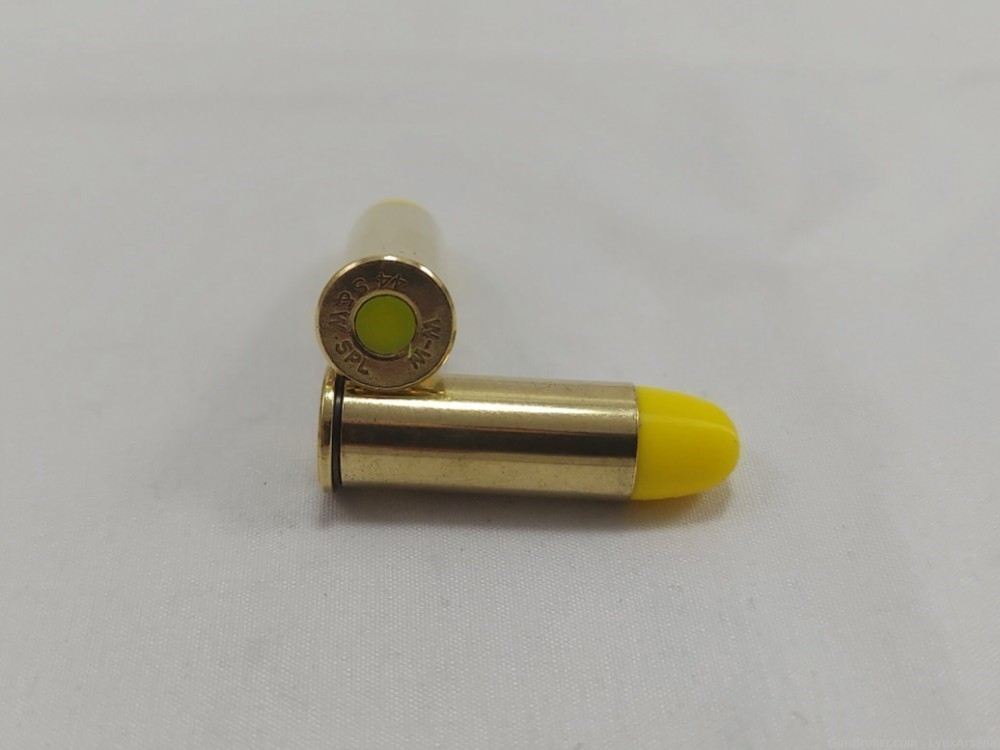 44 Special Brass Snap caps / Dummy Training Rounds - Set of 6 - Yellow-img-1