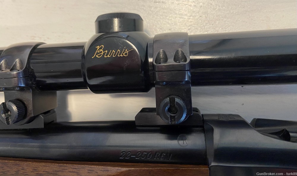 RUGER NUMBER 1 in 22-250 REM With 4-12X Burris Scope 1994 Manufacture-img-16