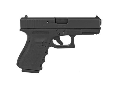 Glock PI1950203 G19 Gen 3 Compact 9mm Luger 4.10" 15+1 Black Steel Slide Bl