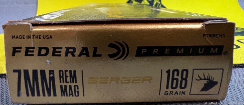 Federal Premium 7mm Rem. mag Ammunition. One Box. -img-1