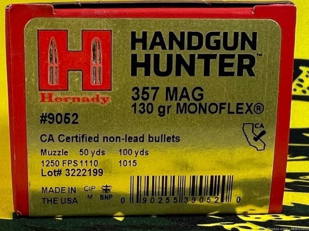 Hornady Handgun Hunter .357 mag Ammunition. One Box. -img-2