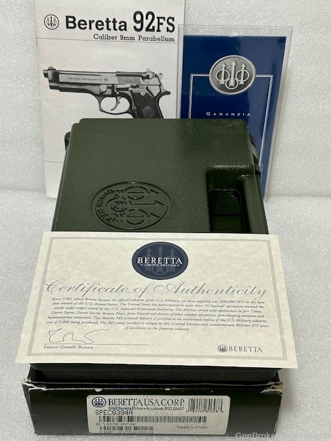 Beretta M9 9mm Rare "Limited Edition" 92FS 92F 92 M-9 -img-2
