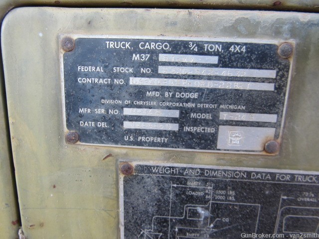 2 M37 U.S. Military utility pickup trucks...NO reasonable offer refused -img-3