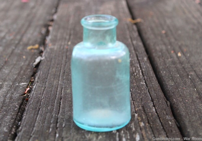 1800's Aqua Blue Bottle-img-1