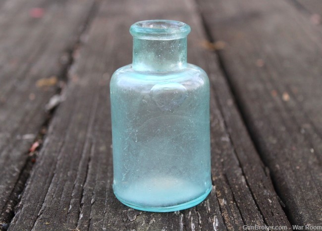 1800's Aqua Blue Bottle-img-0