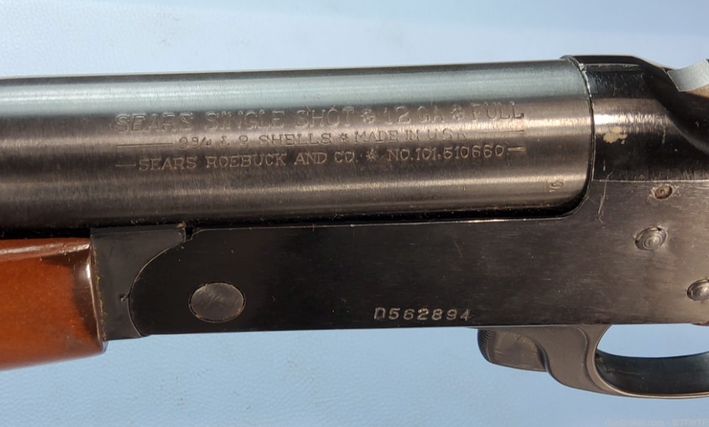USED Sears Roebuck & Co Single Shot 12 ga 28" Barrel Shotgun NO CC FEES-img-10