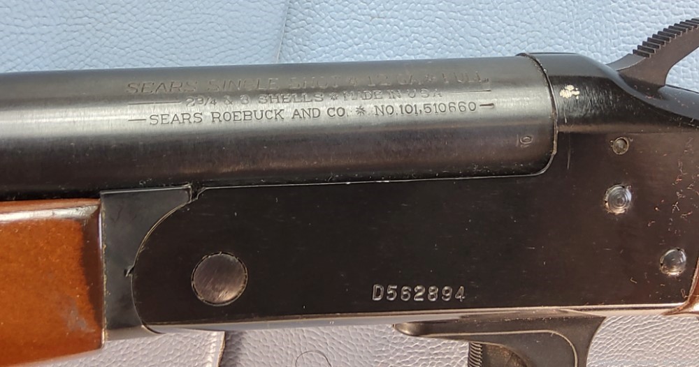 USED Sears Roebuck & Co Single Shot 12 ga 28" Barrel Shotgun NO CC FEES-img-6