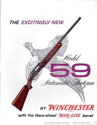 Winchester 59 semi Win-Lite 12g shotgun 1960s C&R -img-44