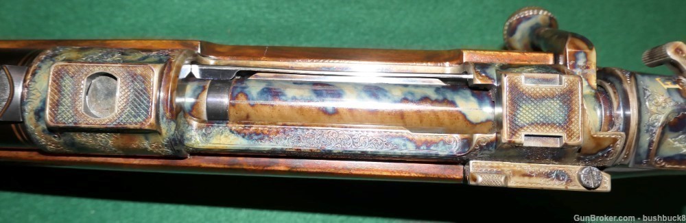 Waffen Jung .416 Rigby Engraved Case-Hardened Mauser Double Square Bridge -img-18