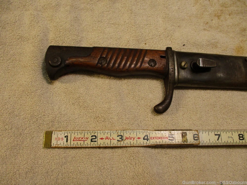 German Kaiser Era WWI Vintage Bayonet "Butcher" Bayonet Nice !-img-1