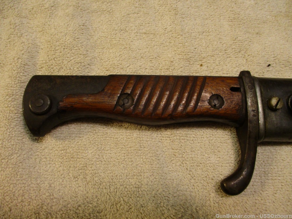 German Kaiser Era WWI Vintage Bayonet "Butcher" Bayonet Nice !-img-3