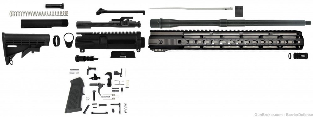 U-Build AR15 16" SOCOM Complete Kit AR-15 556 5.56/.223 KeyMod Hand Guard-img-0