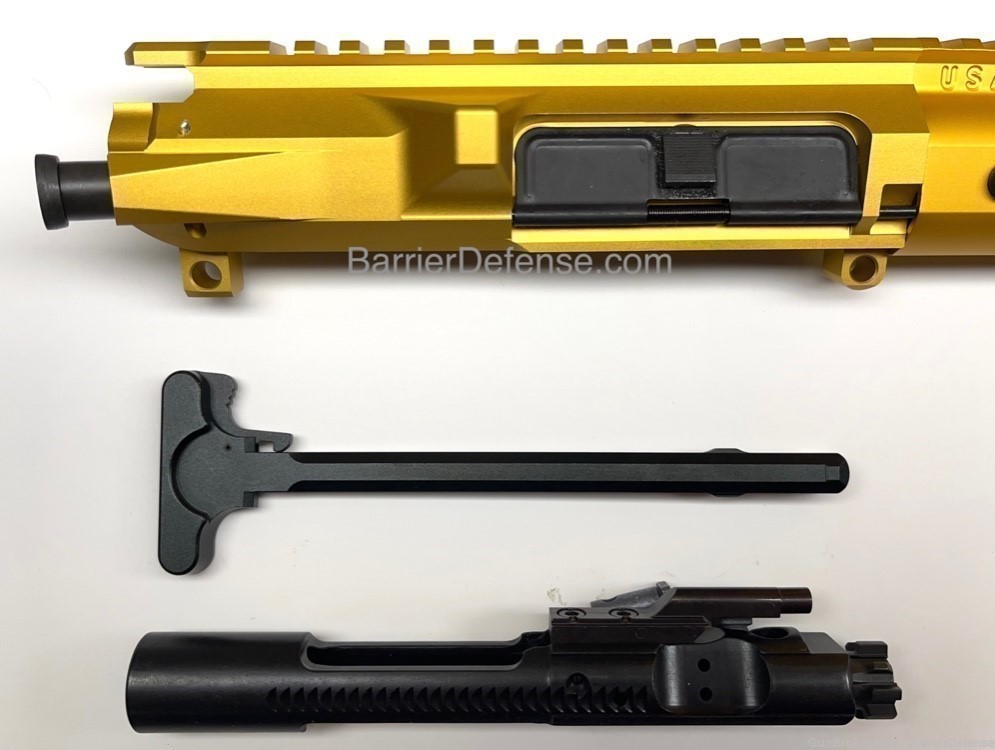 Gold (Tin) AR-15 16" 300 Blackout Complete Upper AirLite M-Lok-img-1