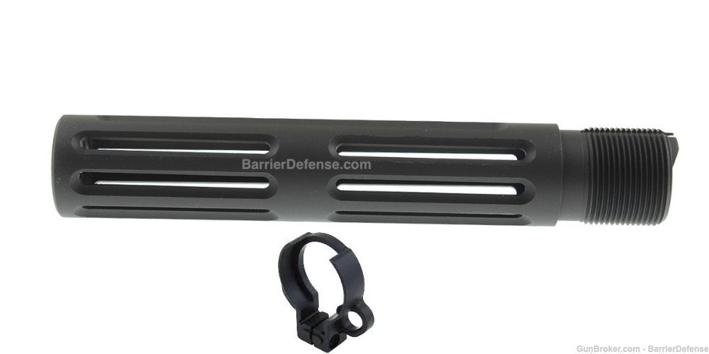 Skeleton Carbine Pistol Buffer Tube & QD Ambi End Plate AR15 AR10-img-1