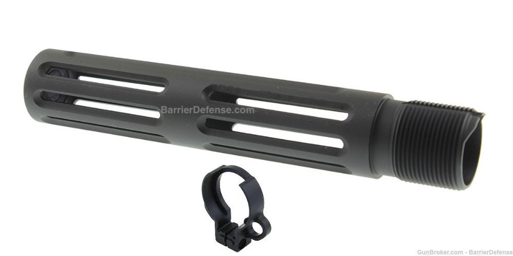 Skeleton Carbine Pistol Buffer Tube & QD Ambi End Plate AR15 AR10-img-0