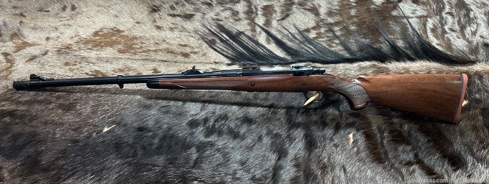 FREE SAFARI, NEW RUGER M77 HAWKEYE AFRICAN 375 RUGER W/ BRAKE-img-2