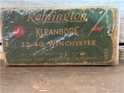 Vintage Remington 32-40 Win Kleanbore 20 rds 165 gr soft point No cc fees