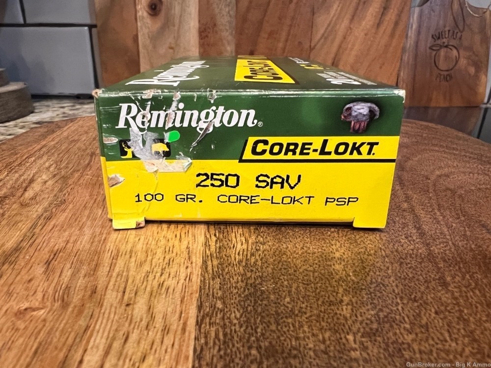 250 Savage Remington core lokt full 20 Rds 100gr PSP No CC Fees-img-0