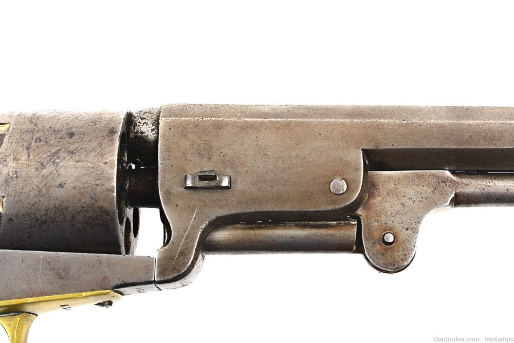 Belgian Colt Brevete 1851 Navy Percussion Revolver–SN:5723 (Antique)-img-24