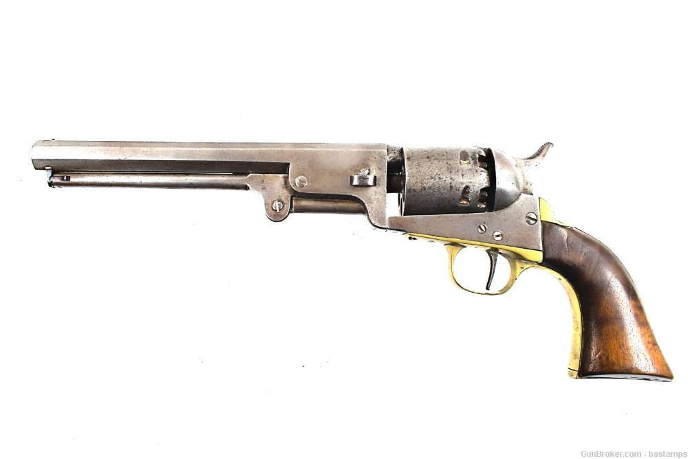 Belgian Colt Brevete 1851 Navy Percussion Revolver–SN:5723 (Antique)-img-0
